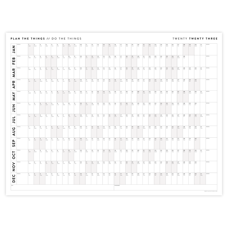 2023 Wall Calendar Printable - Printable World Holiday