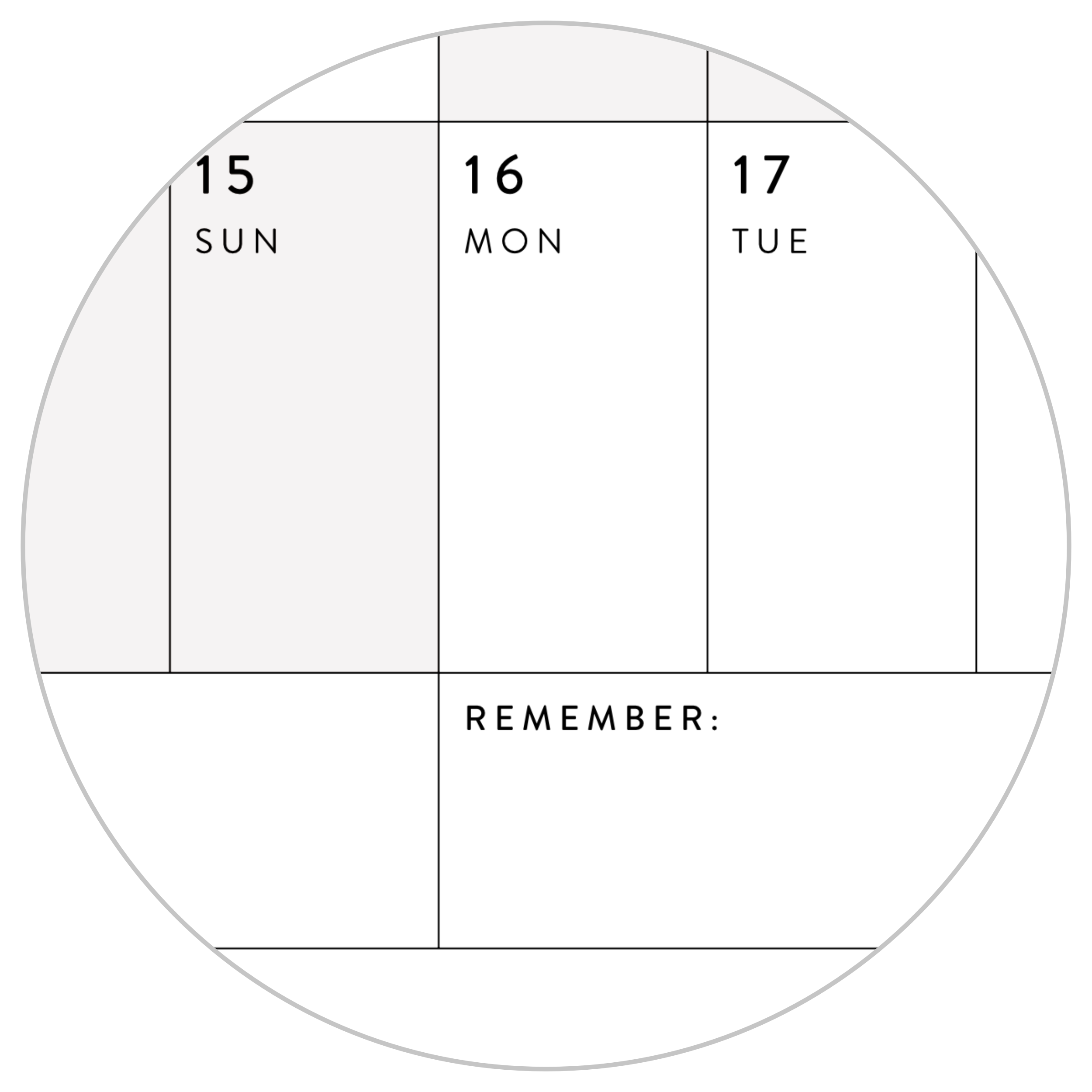 PRINTABLE HORIZONTAL 2024 WALL CALENDAR WITH GRAY WEEKENDS INSTANT D