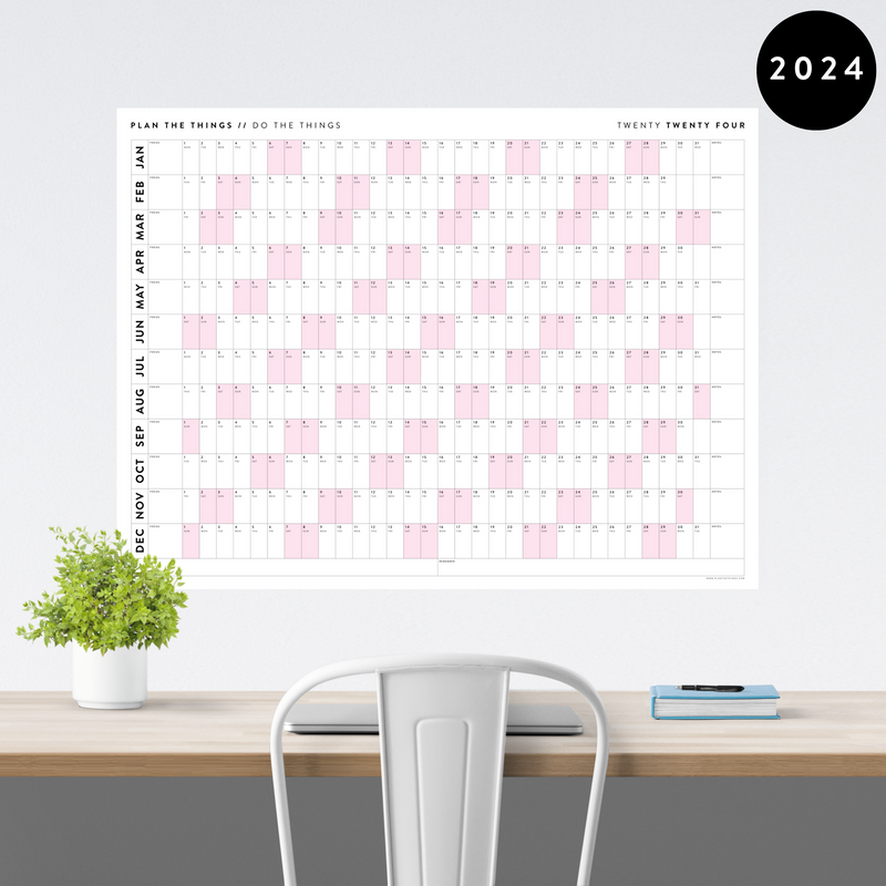 2024 GIANT WALL CALENDARS Plan The Things