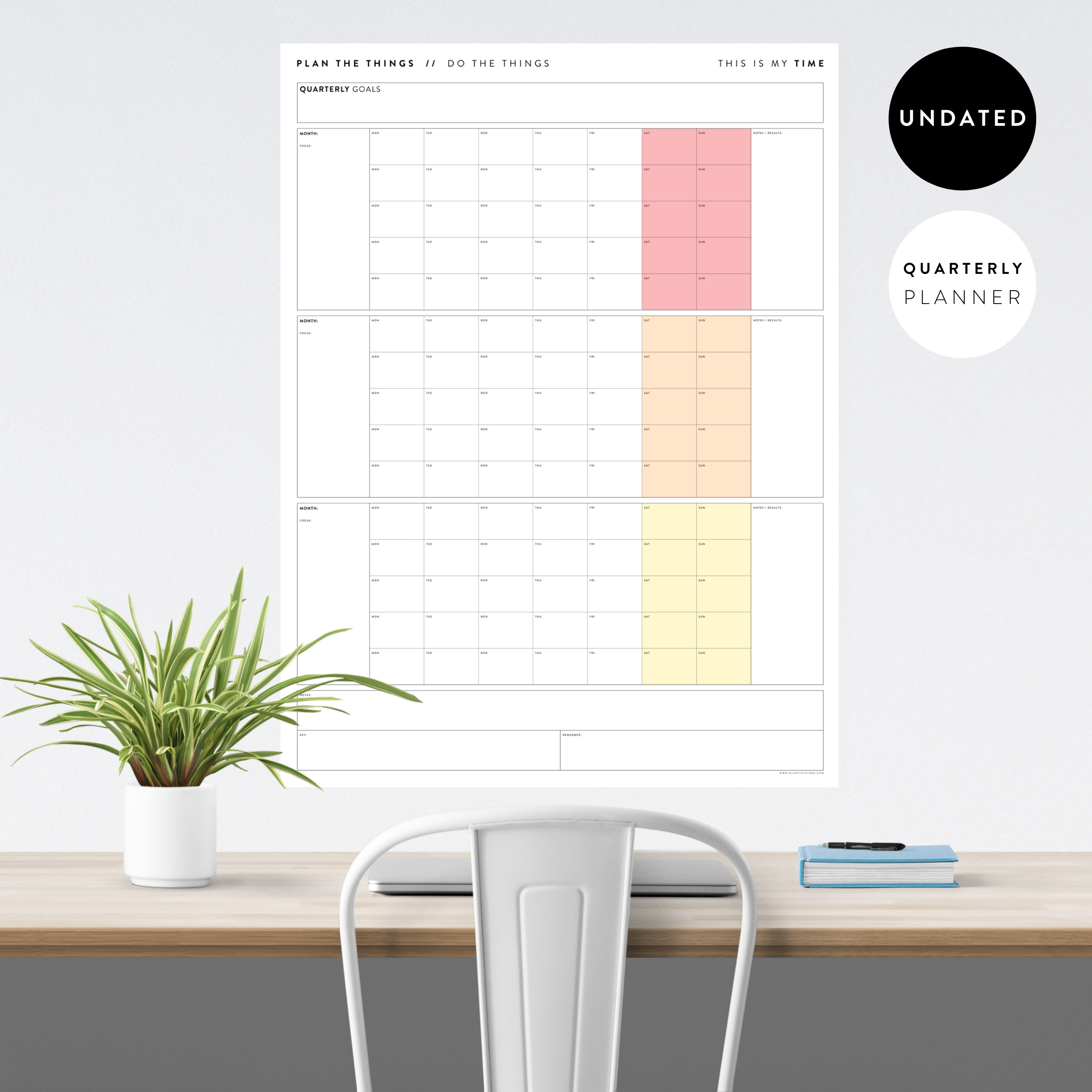 Q4 2024 Daily Planning Pages  A5 Planner Inserts – Day Designer