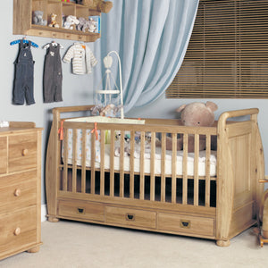 oak cot bed