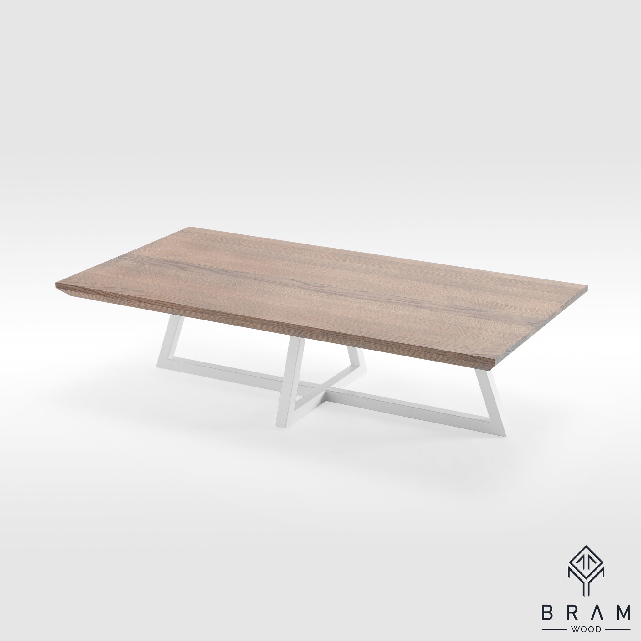Unique Coffee Table With Angled Steel Legs Bram Wood Bram Wood