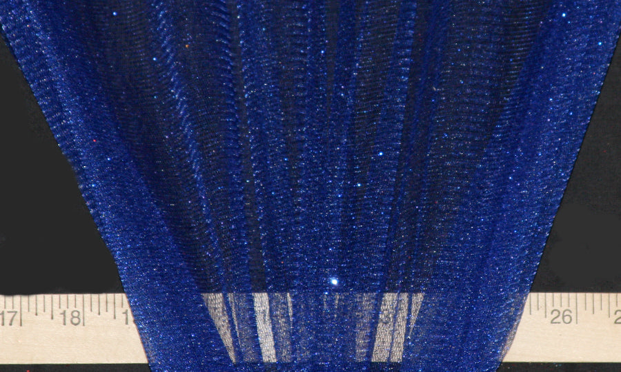 Royal Blue Sparkle Glitter Tulle – In-Weave Fabric