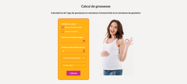 calculatrice de grossesse