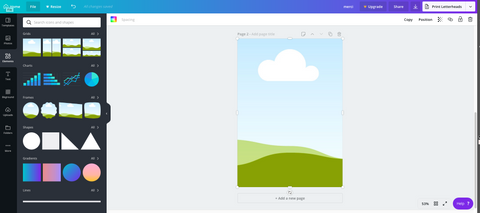 eventail a personnaliser avec canva