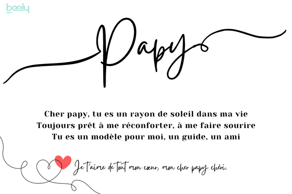 petit poeme pour papy