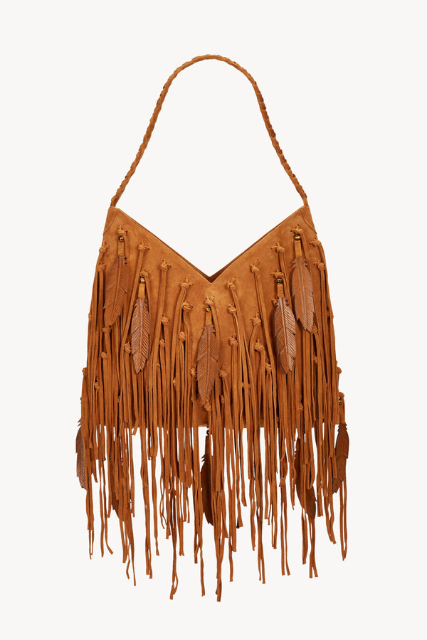 Antheia Fringe Bag Metallic Burgundy – Jodi Lee