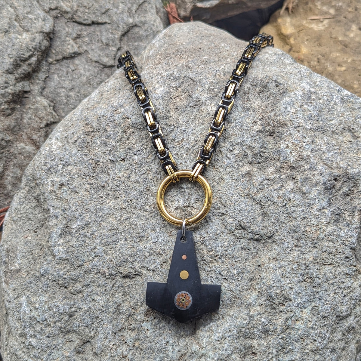 Aesir God Chain (Black + Gold)