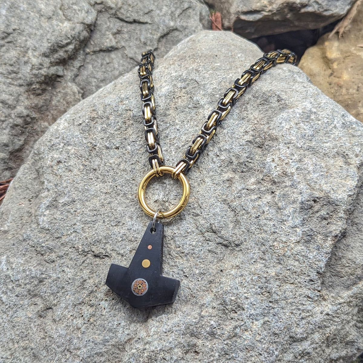 Aesir God Chain (Black + Gold)