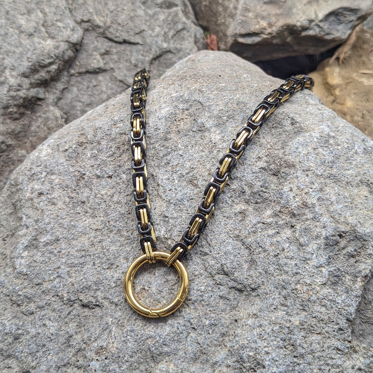 Aesir God Chain (Black + Gold)