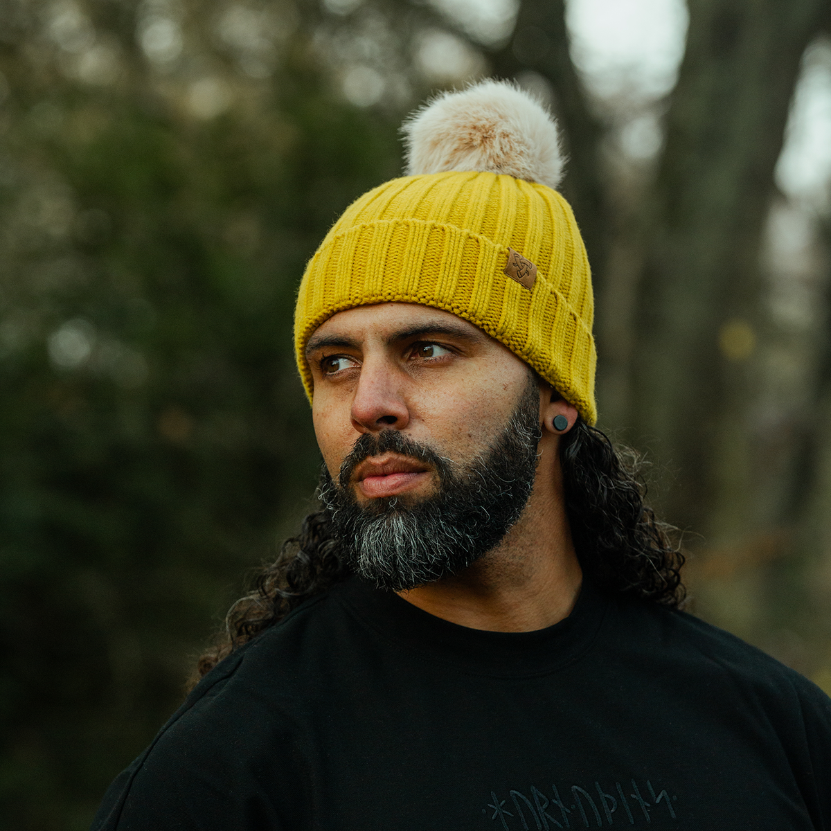 Merino Beanie with Pom Pom