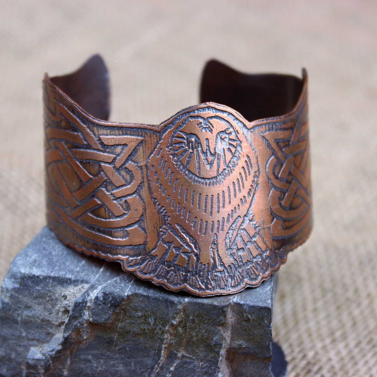 Owl cutout cuff