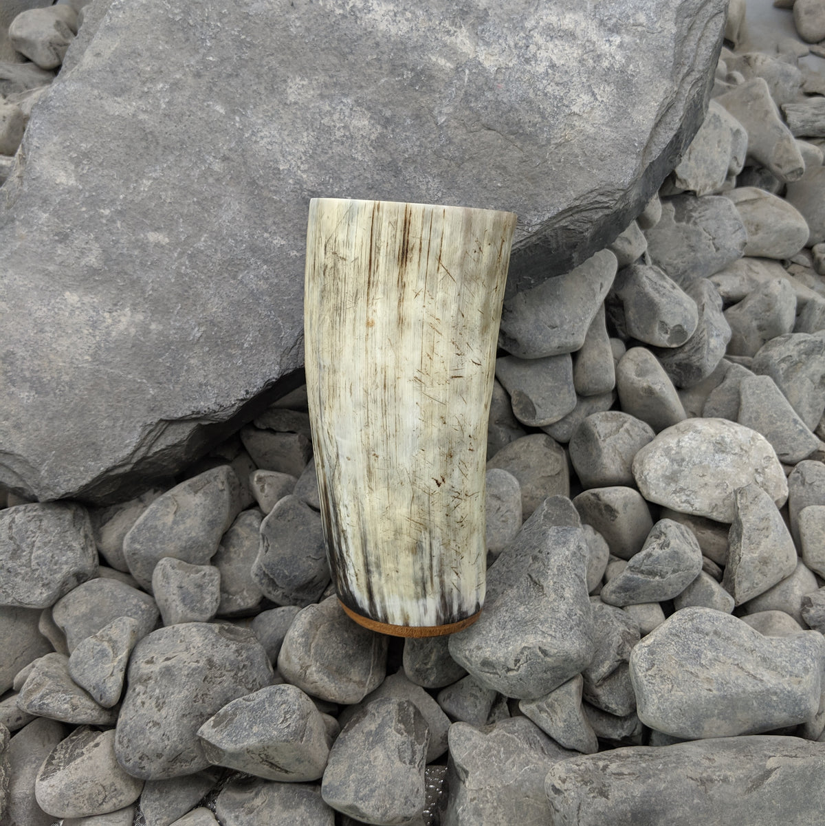 Rustic horn mug