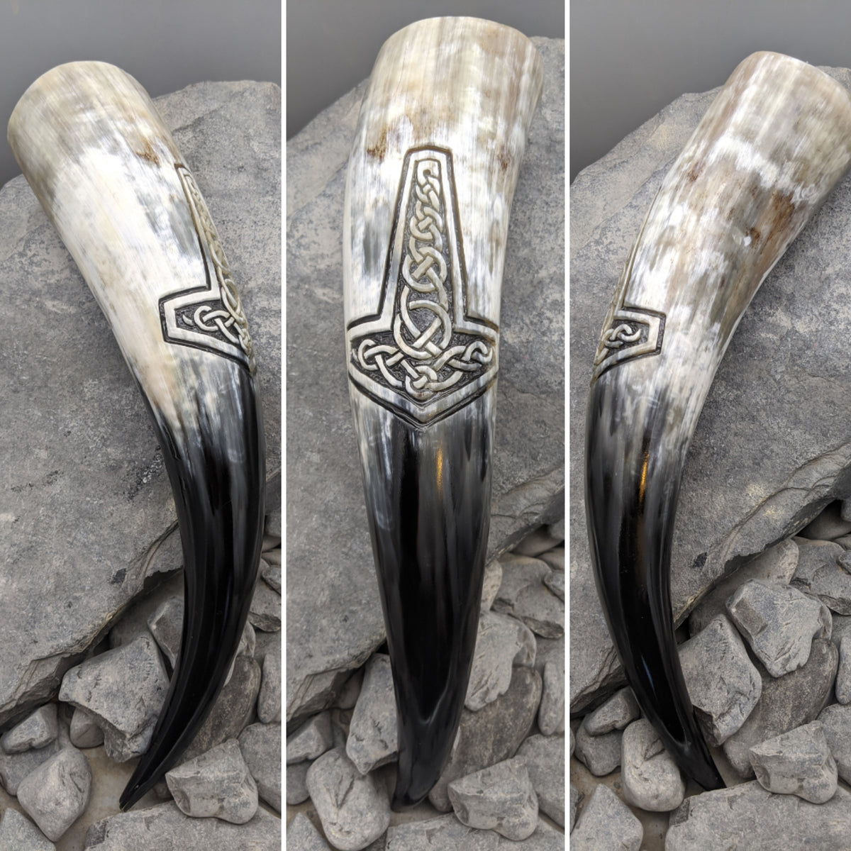 Mjölnir drinking horn (relief)