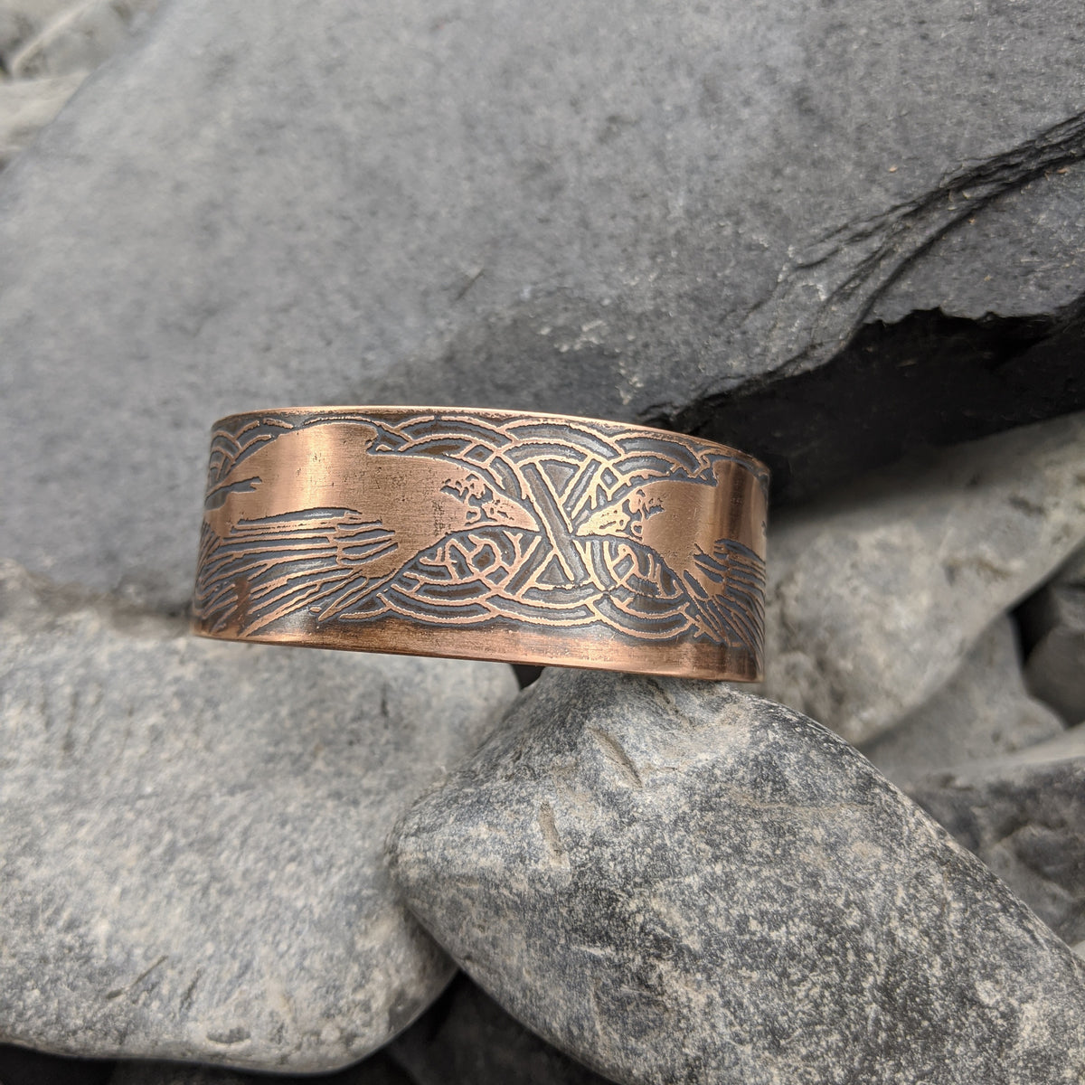 Hugin and Munin cuff- Copper