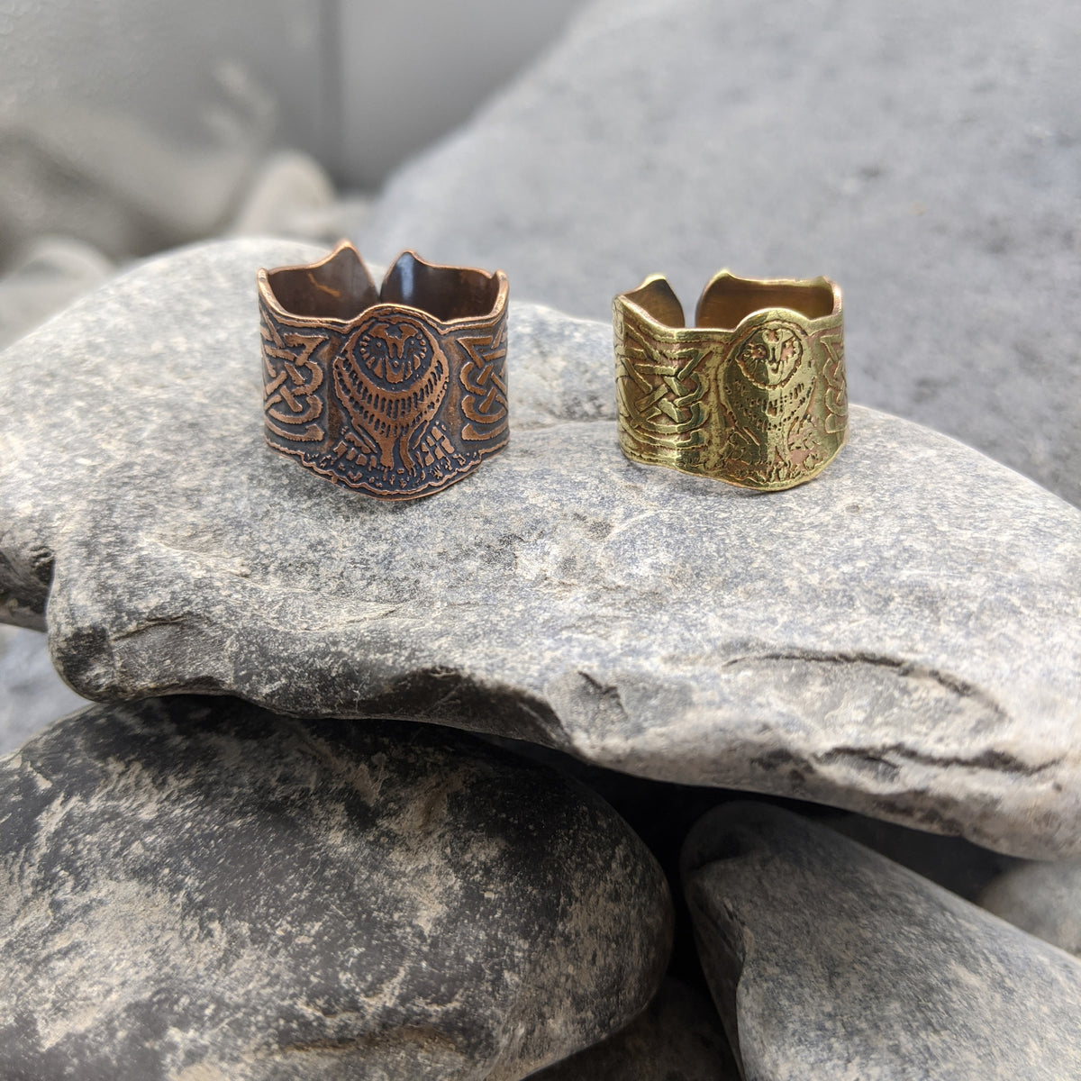 Owl cutout ring- Copper/Brass