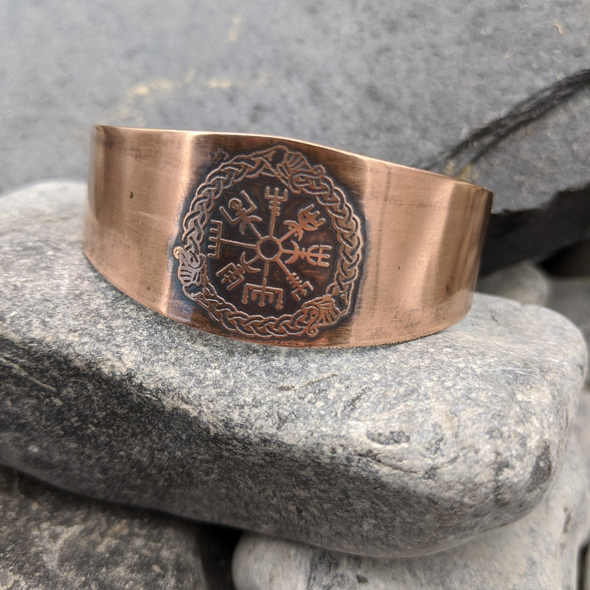 Vegvisir Cuff- Copper