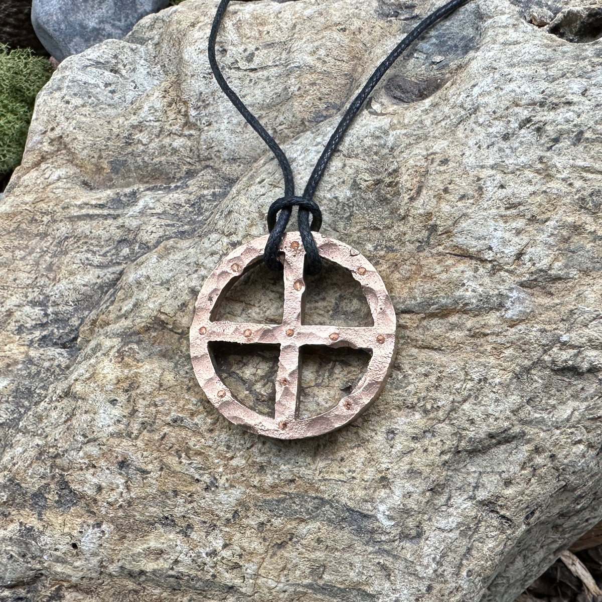 Bronze Textured Sun Cross