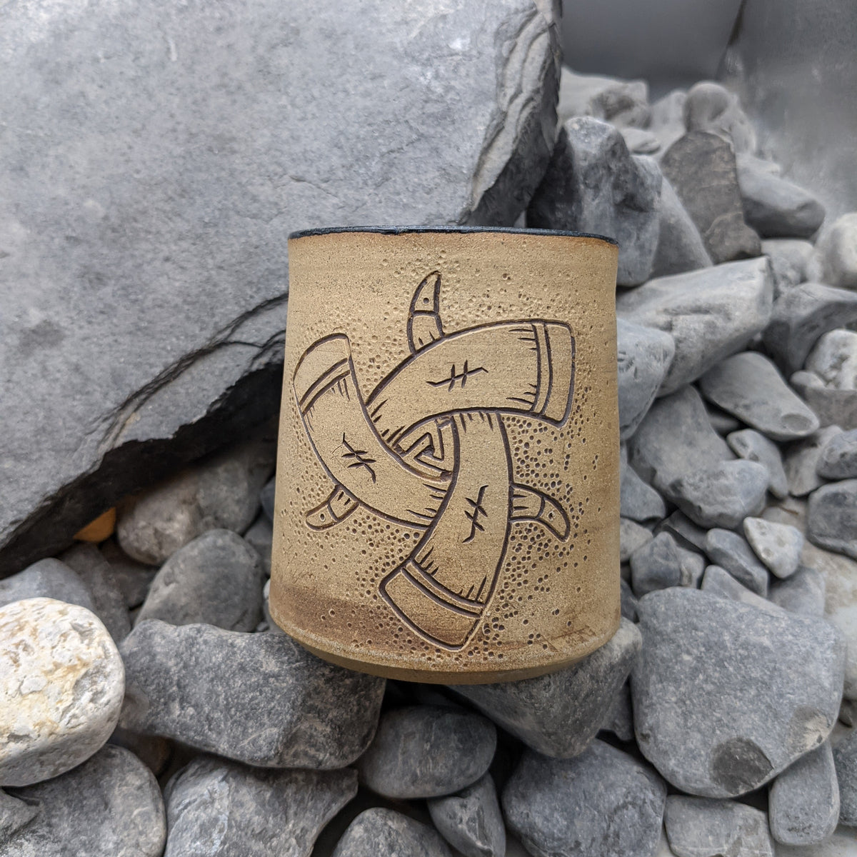 Stoneware Horns of Odin Mug