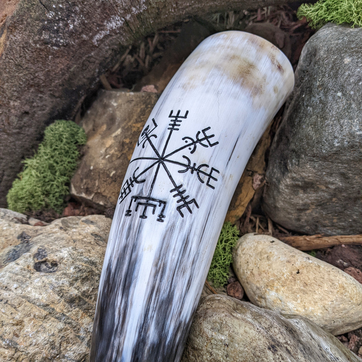 Vegvisir drinking horn