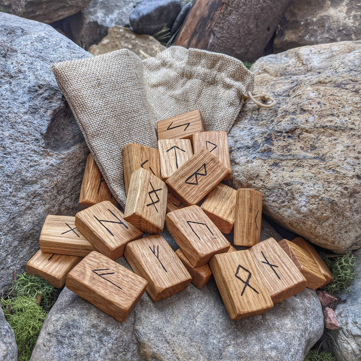 Wooden Rune Set