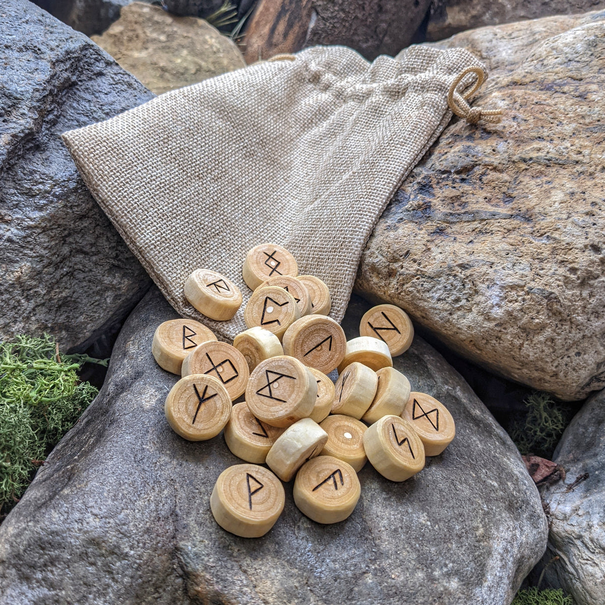 Wooden Rune Set