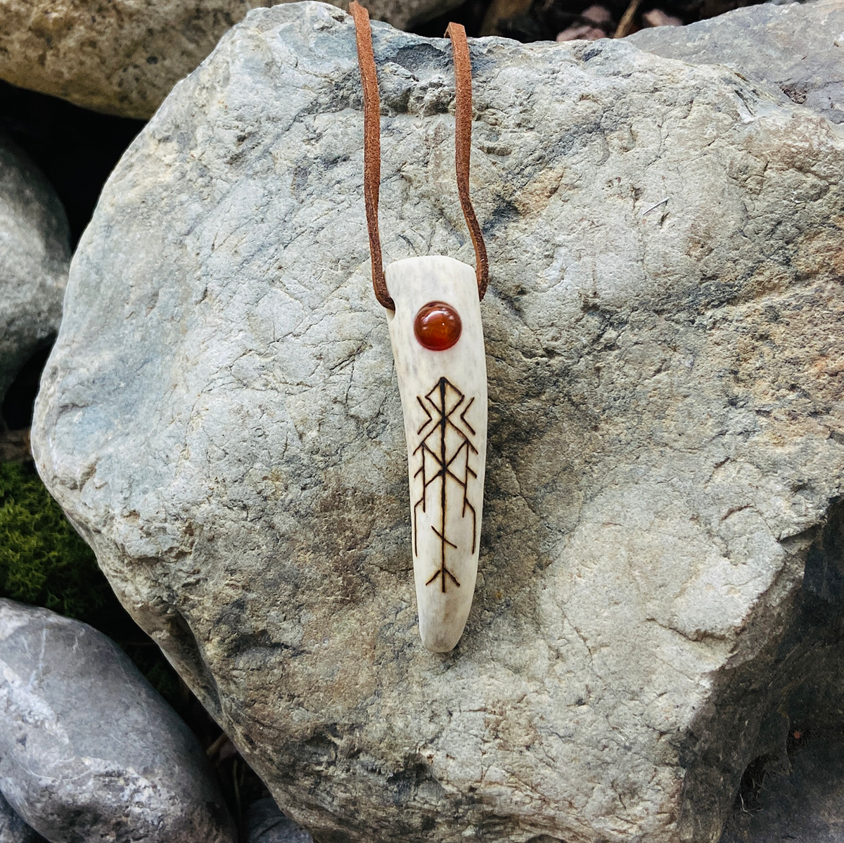 Antler Bindrune Pendant