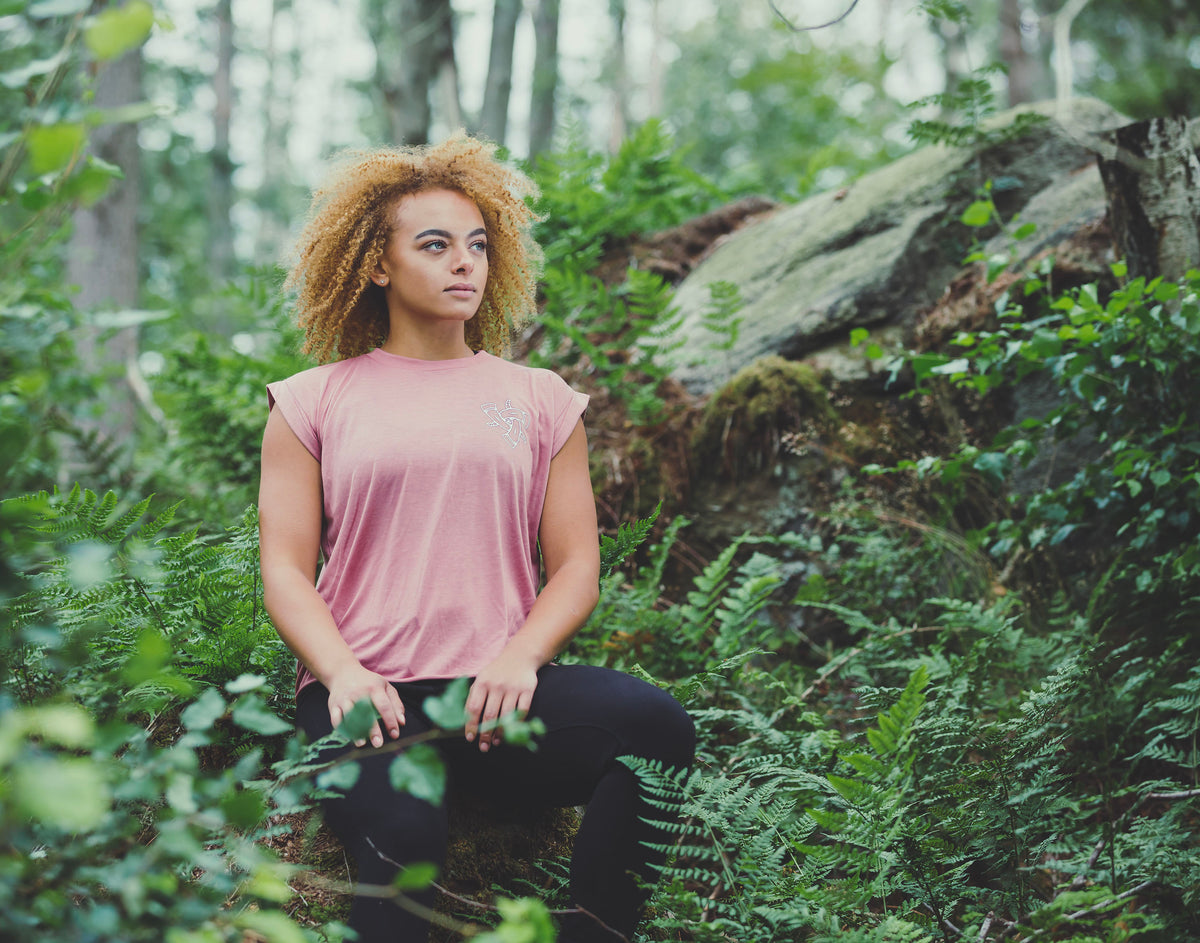 Women's Mauve Muscle Tee