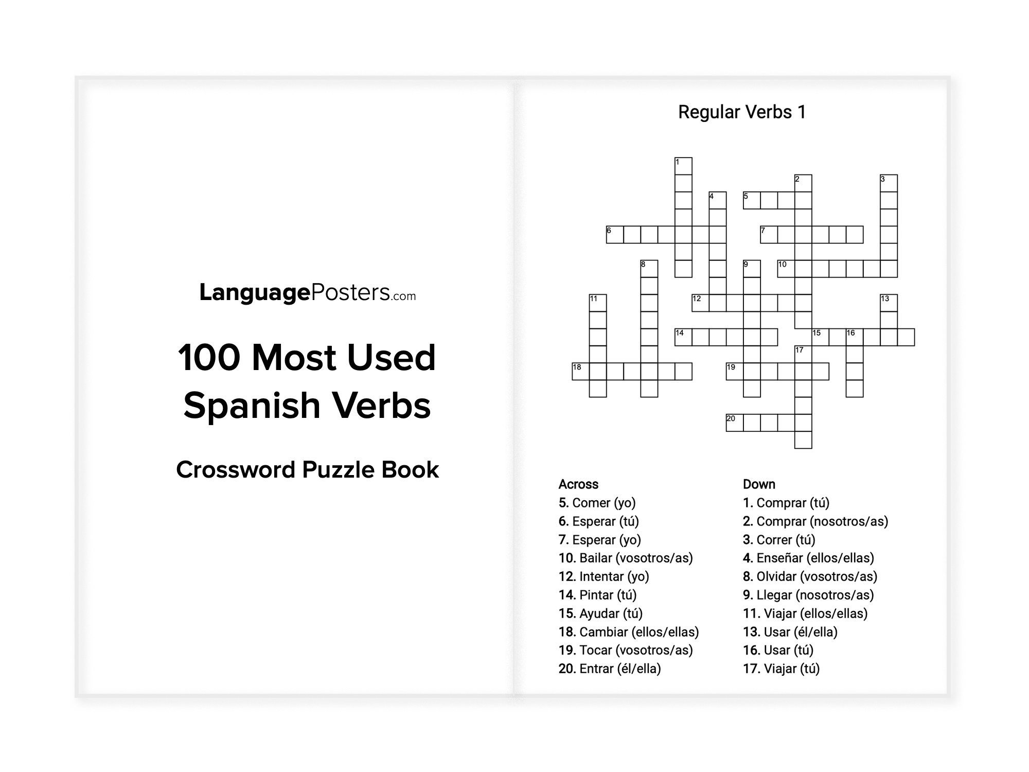 Very Easy Spanish Crossword Puzzles E A S Y S P A N I S H C R O S S W
