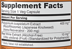 NOW Foods Resveratrol 200mg 60 caps. CR Suplementos Costa Rica