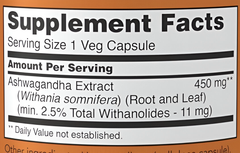 NOW Foods Extracto de Ashwagandha 450mg 90 caps. CR Suplementos Costa Rica