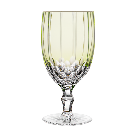 Castille Green Large Wine Glass - Ajka Crystal