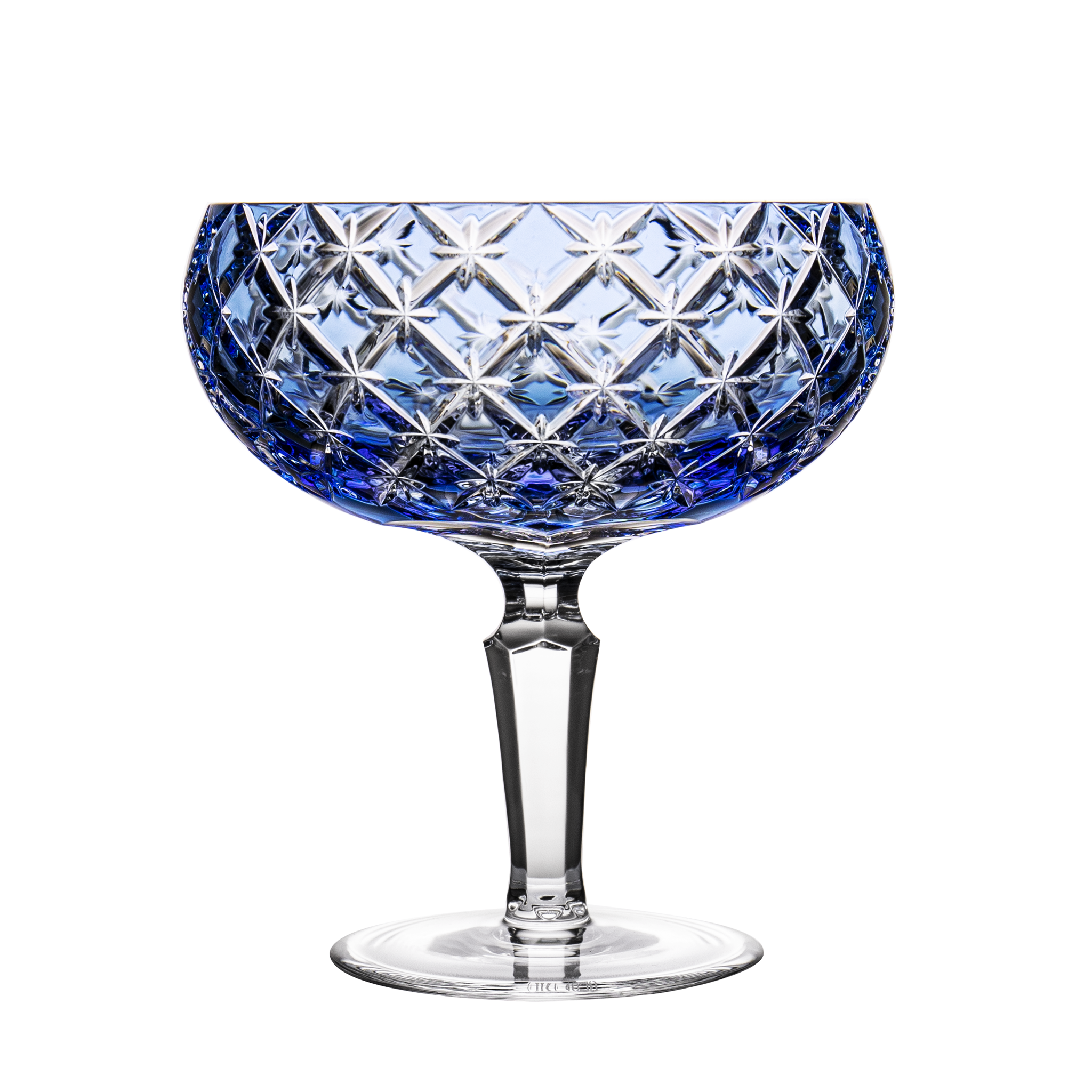 Cristal de Paris New York Blue Large Wine Glass - Ajka Crystal