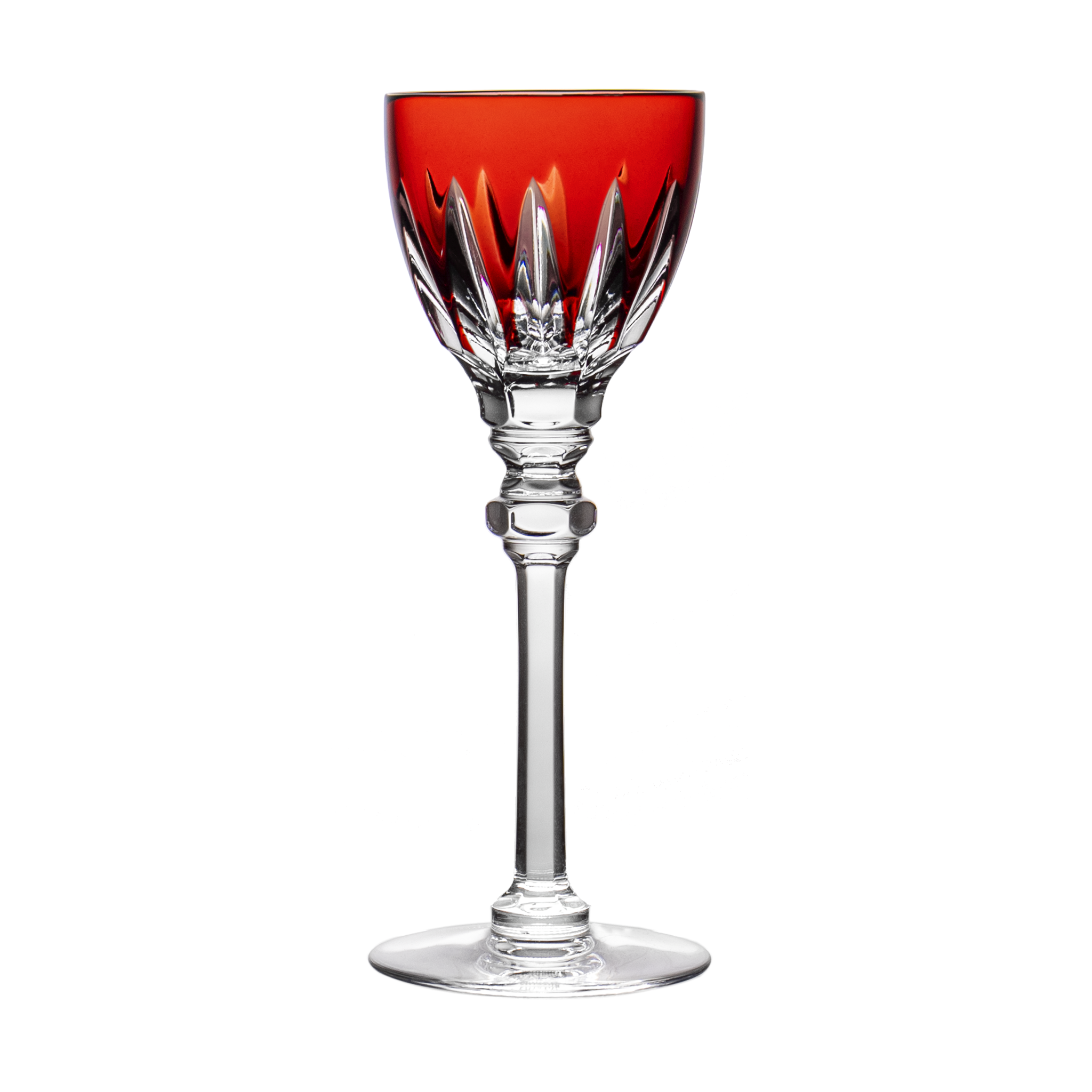 Fabergé Odessa Ruby Red Small Wine Glass 2nd Edition - Ajka Crystal