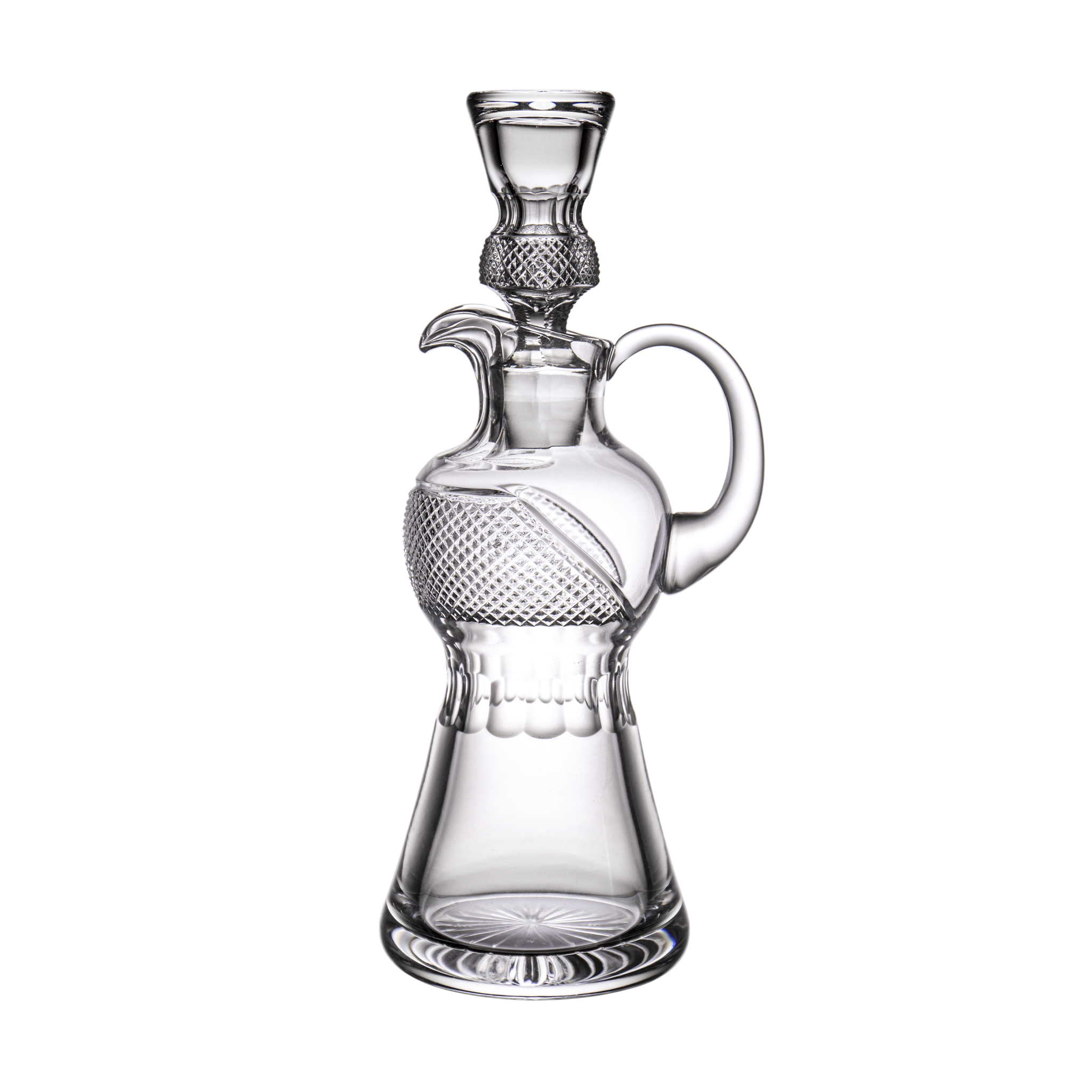 THISTLE PLATINE WINE DECANTER WITH A HANDLE