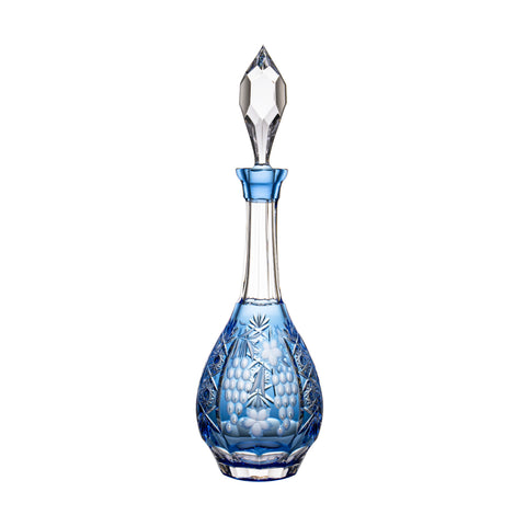 Lovers Decanter Set, Two Decanters, Bohemian Lead-Free Crystal Glass Whiskey  or Brandy Carafes with Glass Stoppers – iHouzit