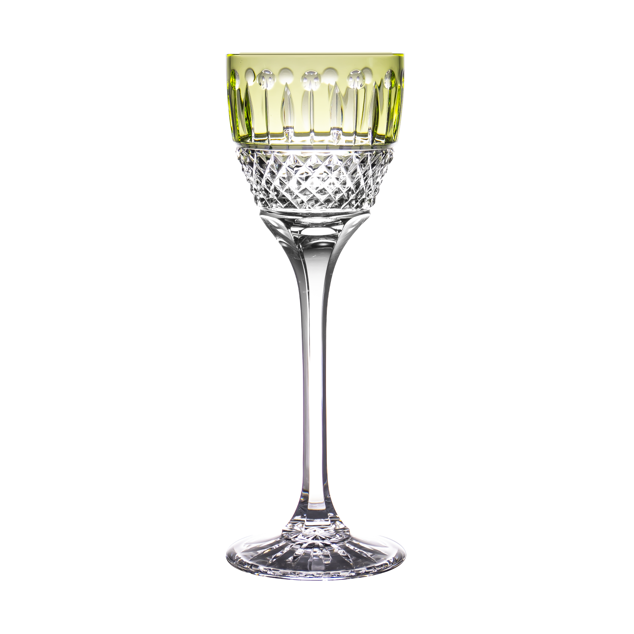 Vita Light Green Large Wine Glass 1st Edition - Ajka Crystal