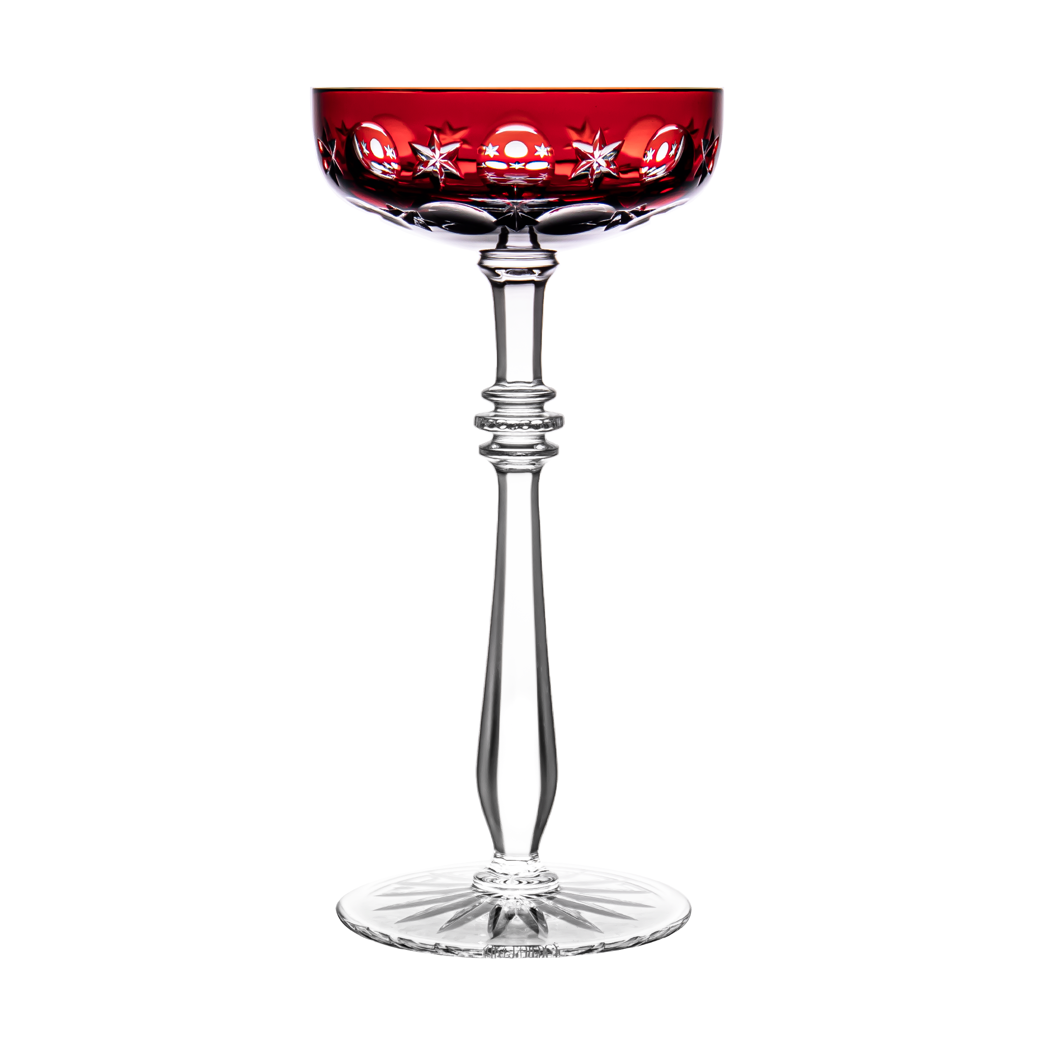 John Rocha at Waterford Lume Ruby Red Large Wine Glass - Ajka Crystal