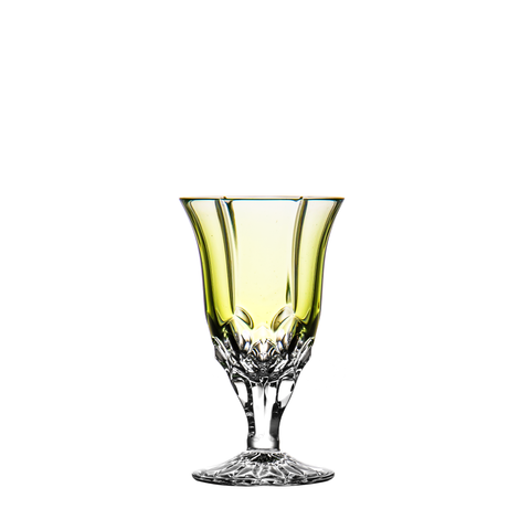 Castille Green Large Wine Glass - Ajka Crystal