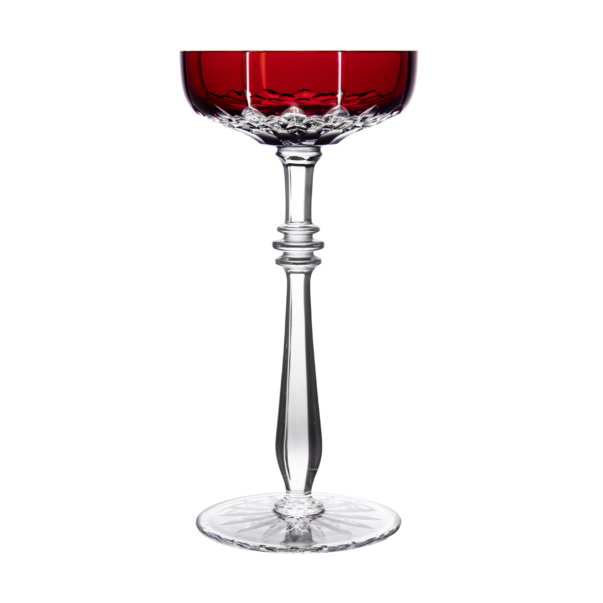 Fabergé Odessa Ruby Red Small Wine Glass 2nd Edition - Ajka Crystal