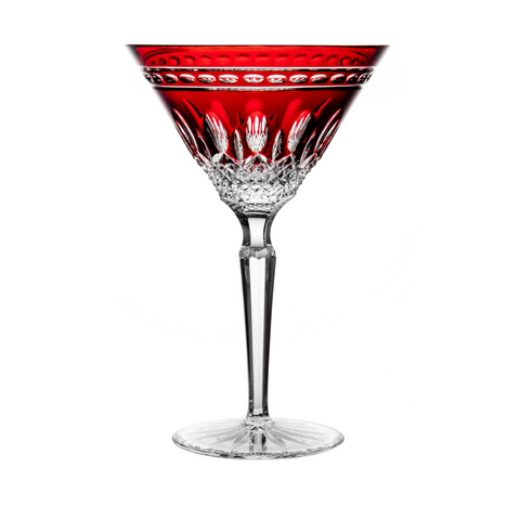 Fabergé Na Zdorovye Ruby Red Martini Glass - Ajka Crystal