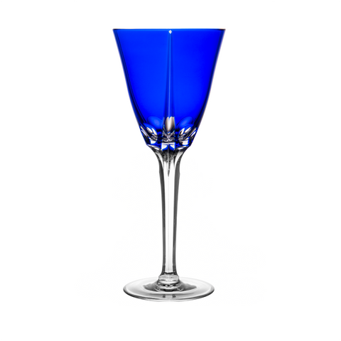 Cristal de Paris New York Blue Large Wine Glass - Ajka Crystal