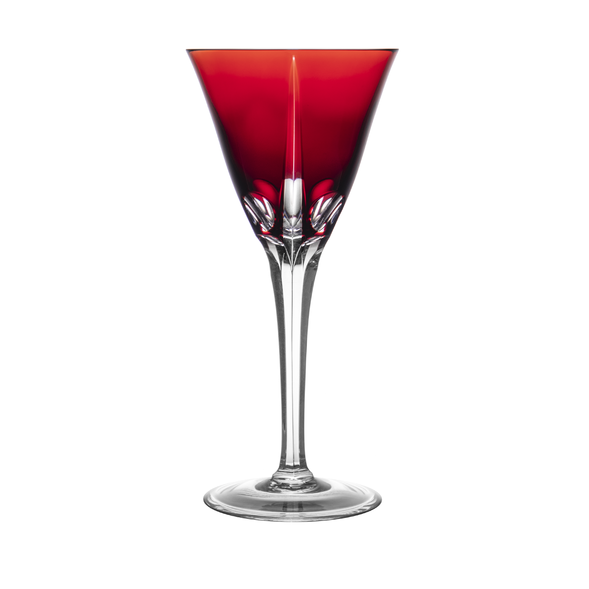 Birks Crystal New England Ruby Red Martini Glass