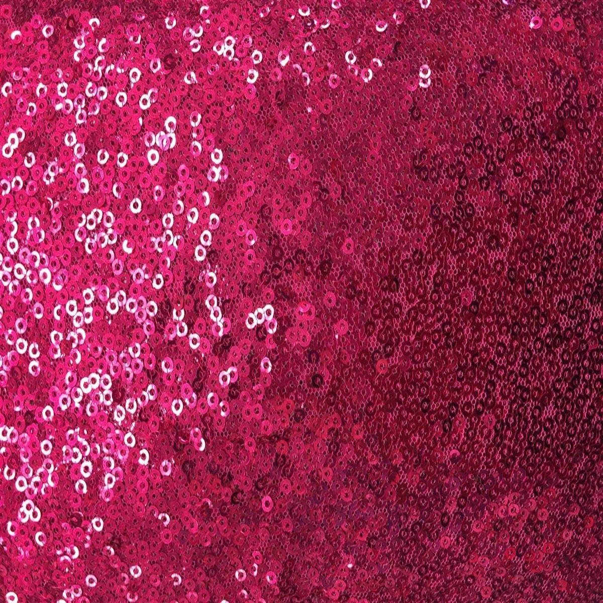 Hot Pink Mini Disc All Over Sequin Nylon Mesh Fabric | Fashion Fabrics ...