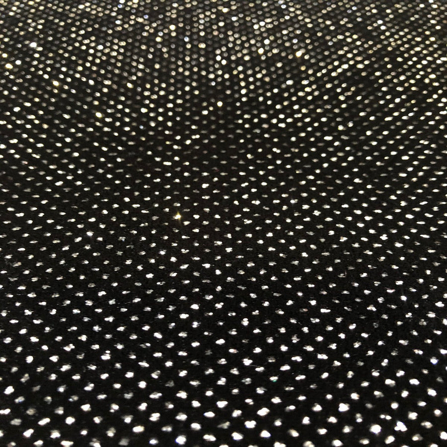 Silver Sparkle Glitter Lurex Stretch Velvet Fabric– Fashion Fabrics LLC