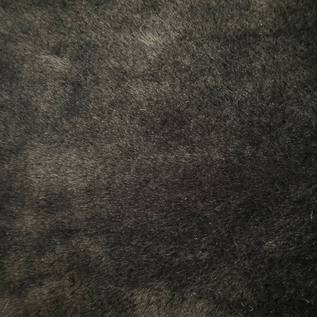 Realistic faux fur fabric, soft and silky effect – Black-dark-grey
