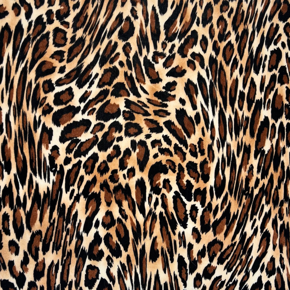 Black knitted 4 way stretch leopard print burnout velvet fabric Animal  Patterns for Stage costumes party dress garment clothing