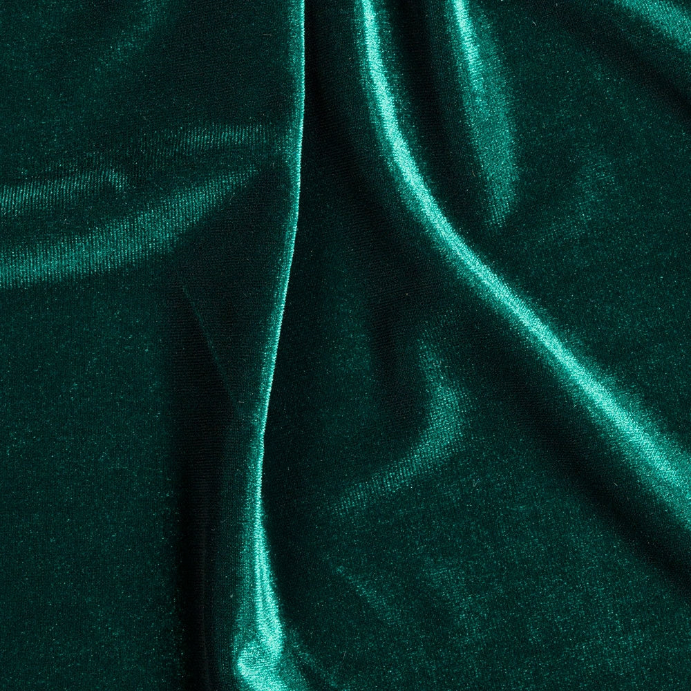 Stretch Velvet - Green 1 – Fabricville