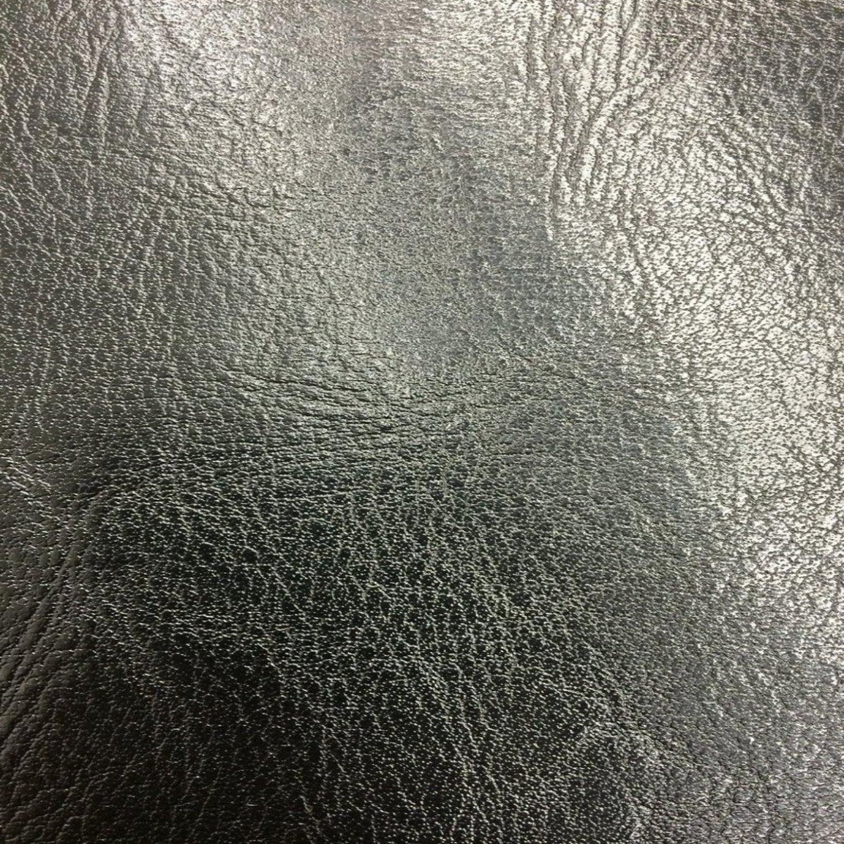 Black Textured PVC Leather Vinyl Fabric