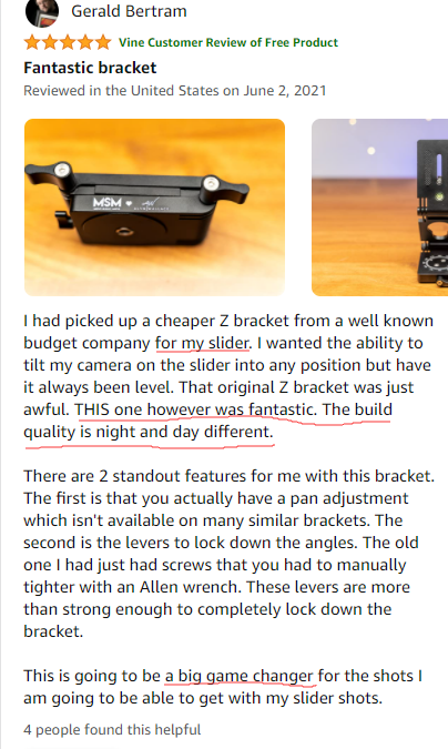 Slider user's review